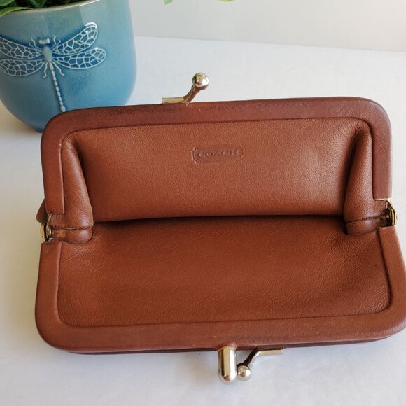 EUC Vintage Coach Double Change Purse (#6906) in British Tan - Picture 7 of 15